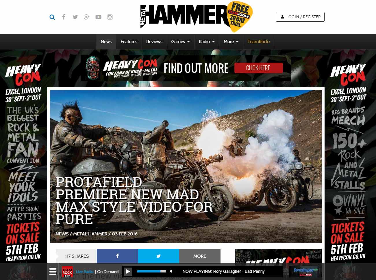 Metal Hammer, Protafield, Jayce Lewis, Protafield, Mad Max